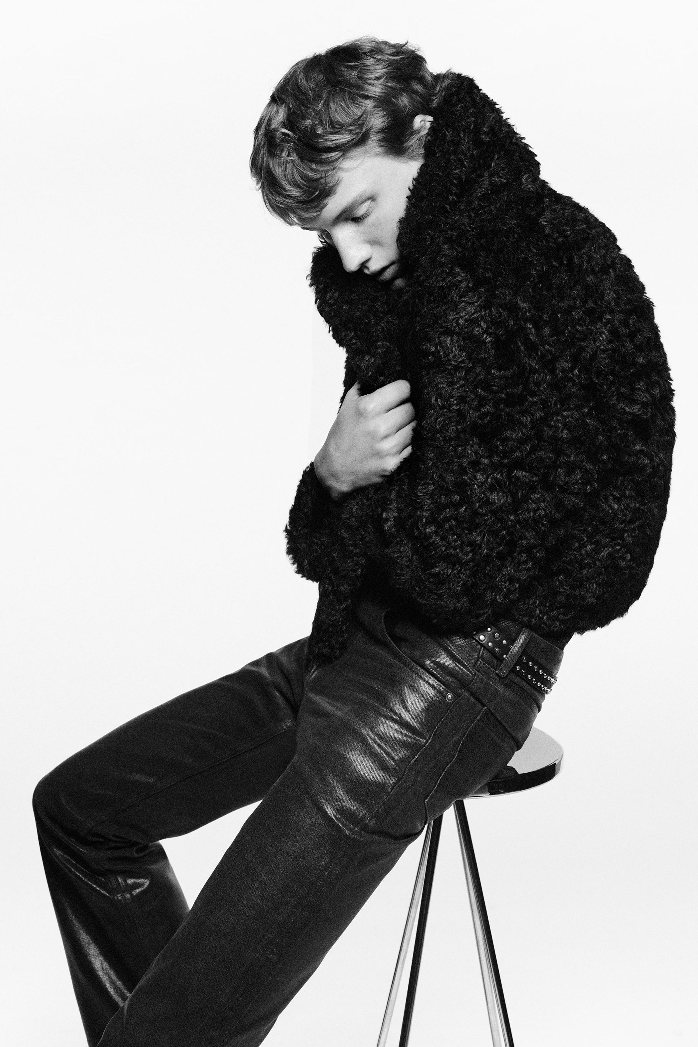 LUDOVIC DE SAINT SERNIN x ZARA REVERSIBLE DOUBLE FACED FAUX LEATHER JACKET